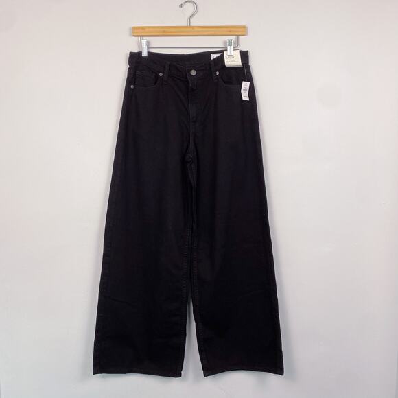 NWT Mid Rise UltraSoft Baggy Jeans in Black Wash Size 27 - Picture 3 of 11